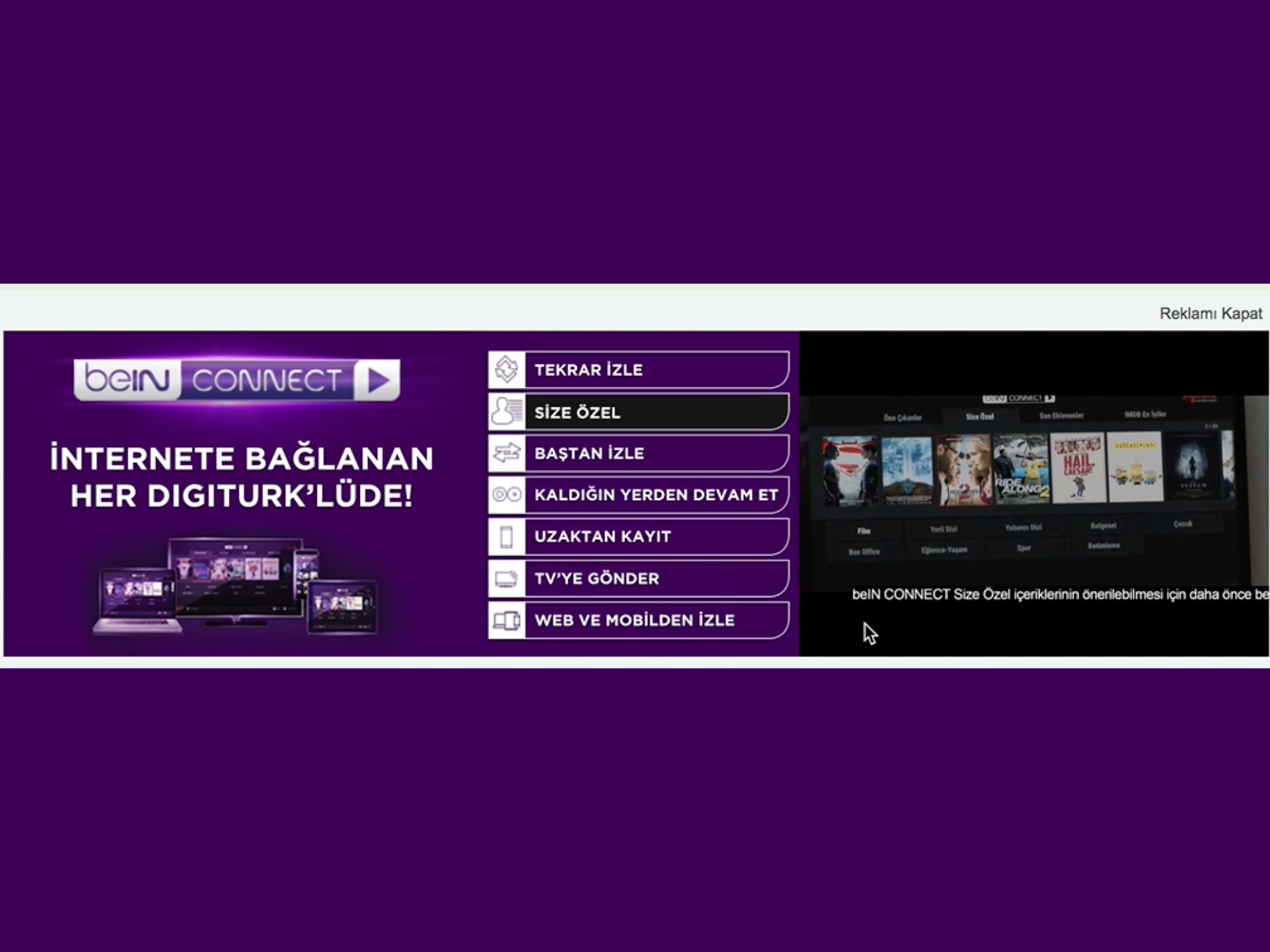 beIN CONNECT Interactive Feature Banner